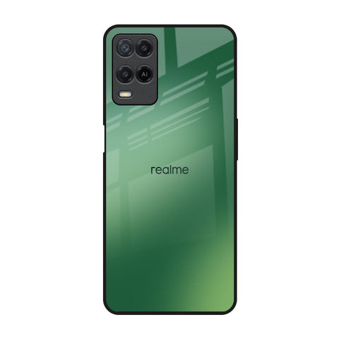 Green Grunge Texture Realme 8 Glass Back Cover Online
