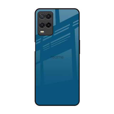 Cobalt Blue Realme 8 Glass Back Cover Online