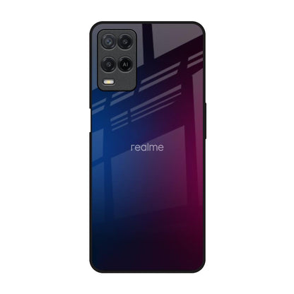 Mix Gradient Shade Realme 8 Glass Back Cover Online