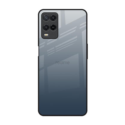 Smokey Grey Color Realme 8 Glass Back Cover Online