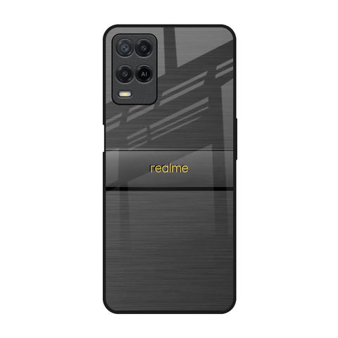Grey Metallic Glass Realme 8 Glass Back Cover Online