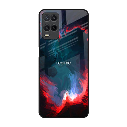 Brush Art Realme 8 Glass Back Cover Online