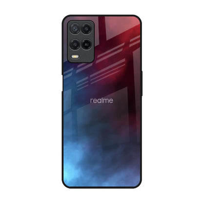 Smokey Watercolor Realme 8 Glass Back Cover Online