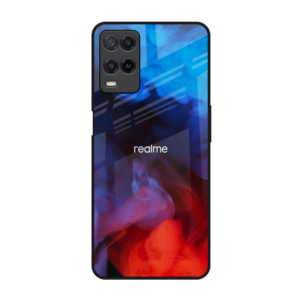 Dim Smoke Realme 8 Glass Back Cover Online