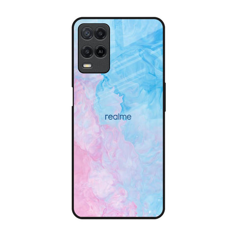 Mixed Watercolor Realme 8 Glass Back Cover Online