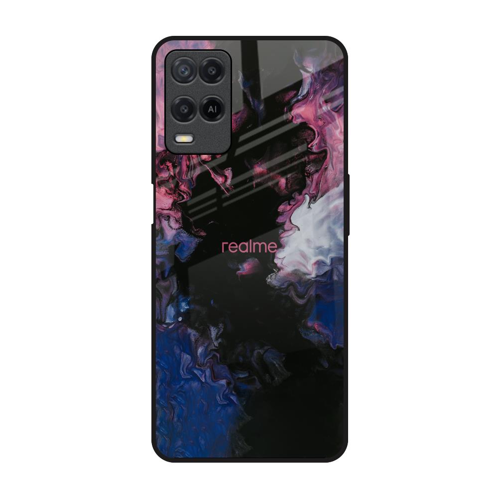 Smudge Brush Realme 8 Glass Back Cover Online