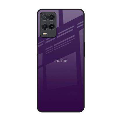 Dark Purple Realme 8 Glass Back Cover Online