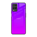 Purple Pink Realme 8 Glass Back Cover Online