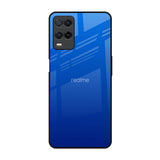 Egyptian Blue Realme 8 Glass Back Cover Online