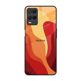 Magma Color Pattern Realme 8 Glass Back Cover Online