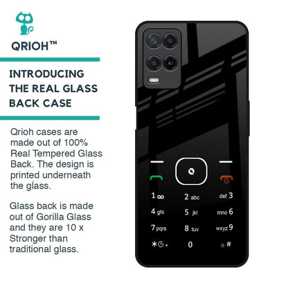 Classic Keypad Pattern Glass Case for Realme 8