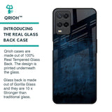 Dark Blue Grunge Glass Case for Realme 8
