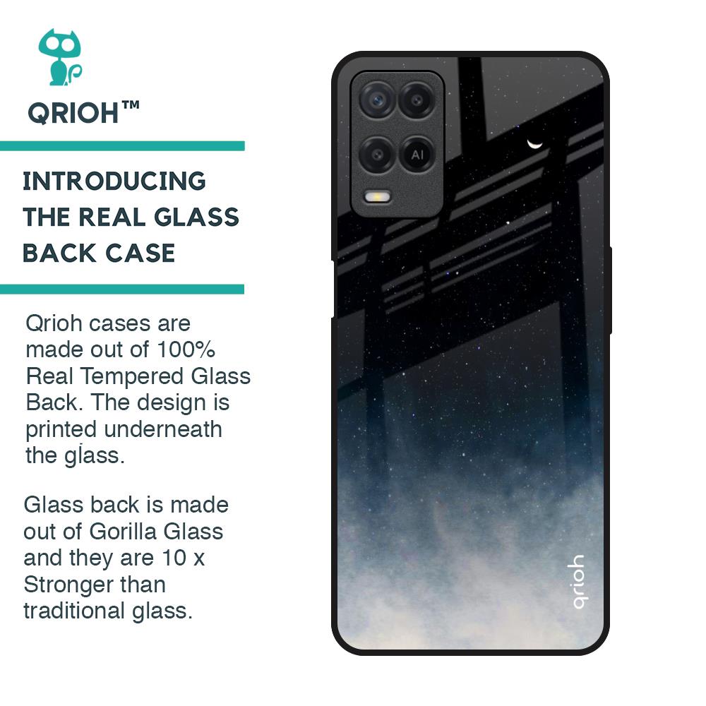 Black Aura Glass Case for Realme 8