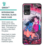 Radha Krishna Art Glass Case for Realme 8