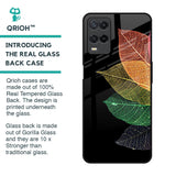 Colorful Leaves Glass Case for Realme 8
