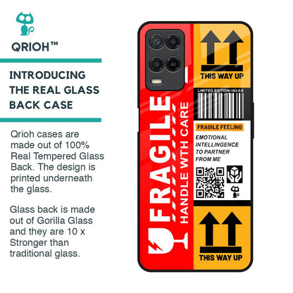 Handle With Care Glass Case for Realme 8