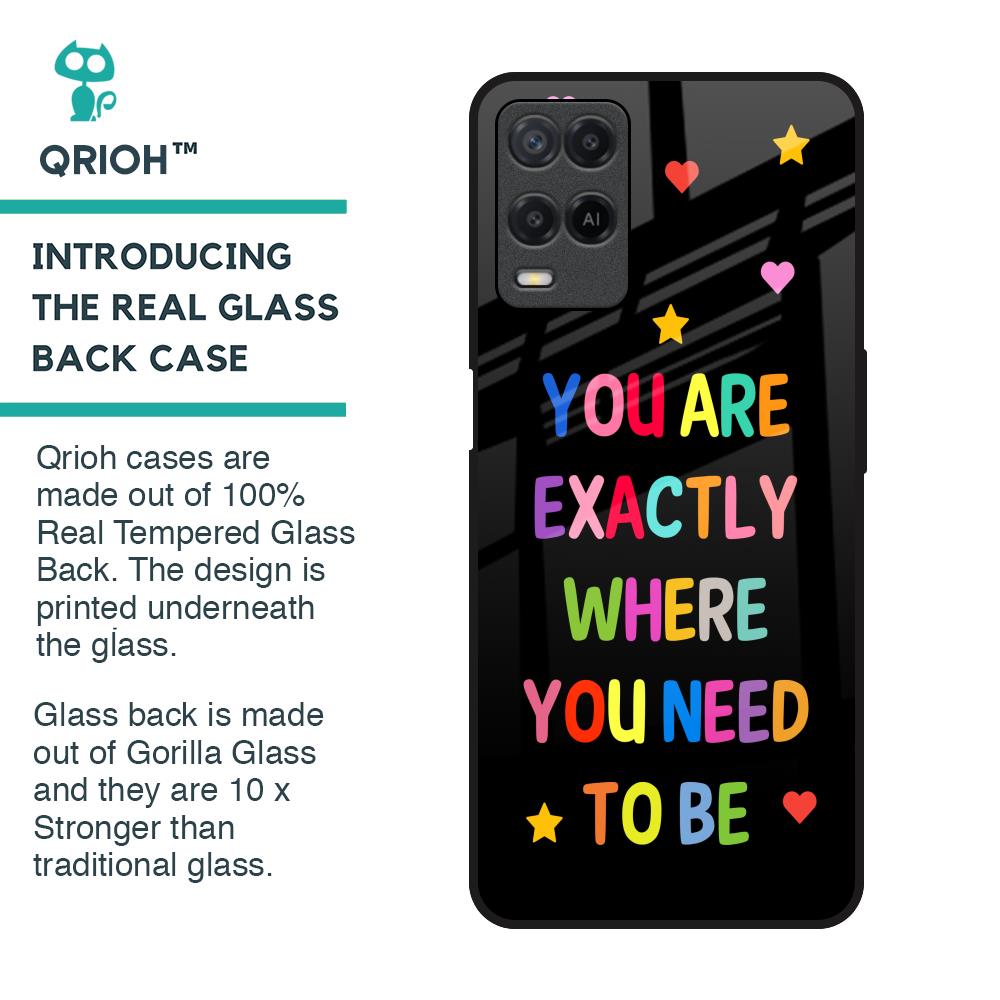 Magical Words Glass Case for Realme 8