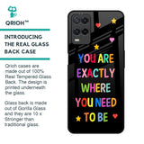 Magical Words Glass Case for Realme 8