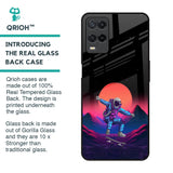 Retro Astronaut Glass Case for Realme 8