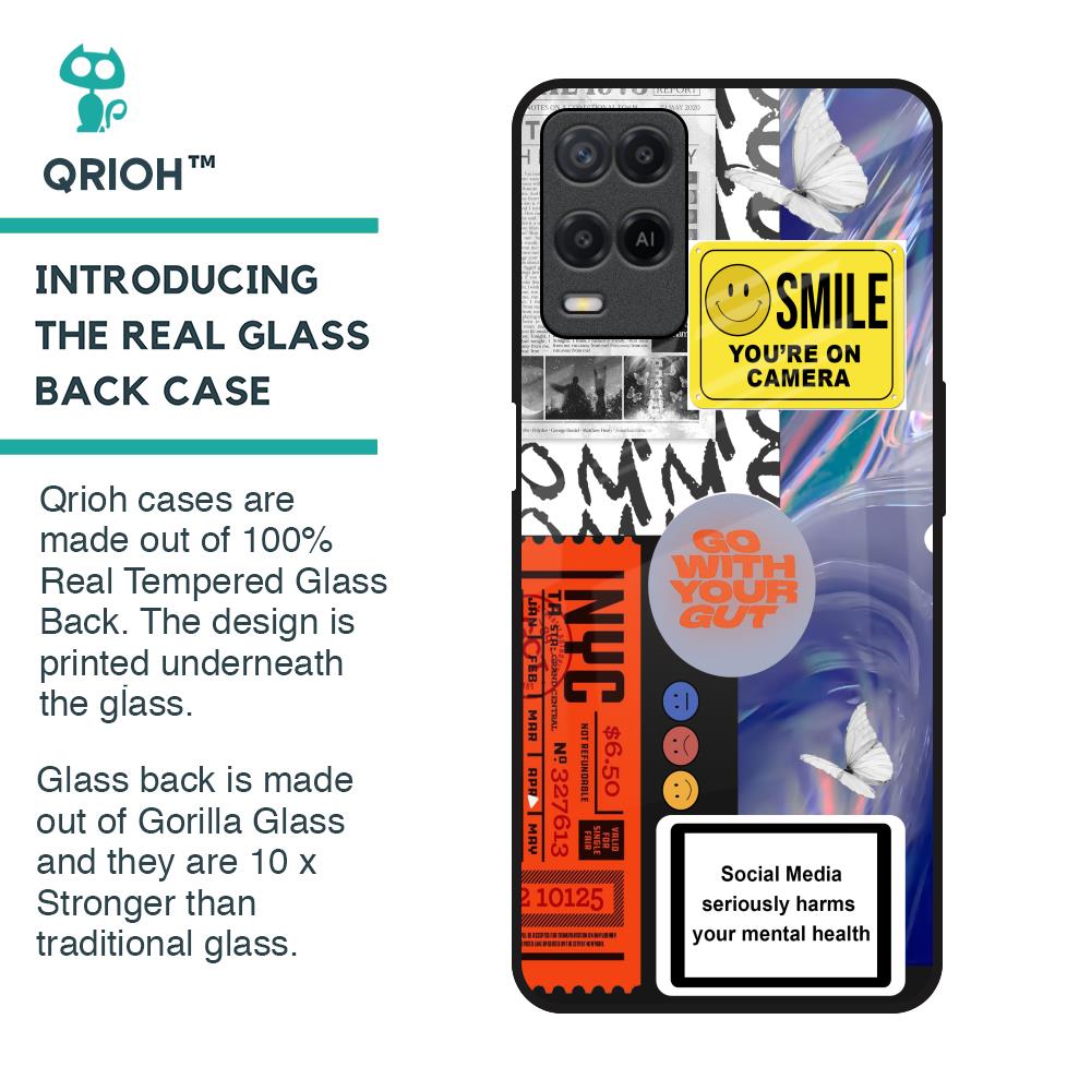 Smile for Camera Glass Case for Realme 8