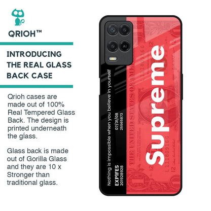 Supreme Ticket Glass Case for Realme 8