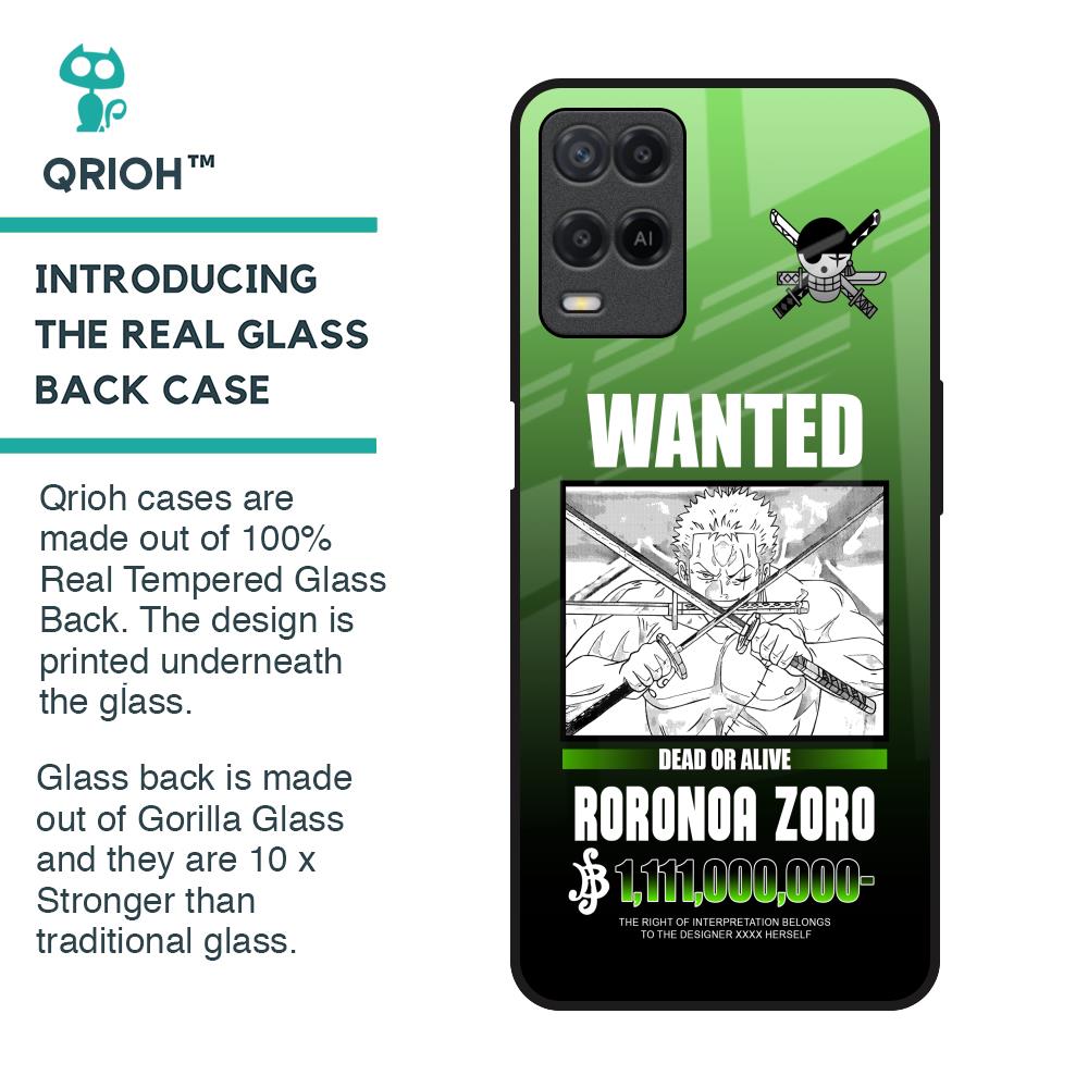 Zoro Wanted Glass Case for Realme 8