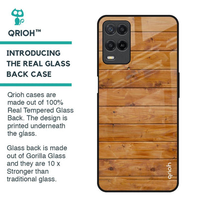 Timberwood Glass Case for Realme 8