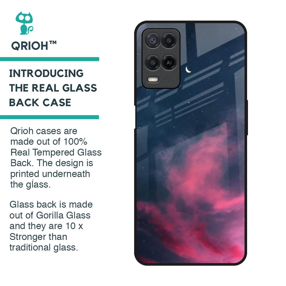 Moon Night Glass Case For Realme 8