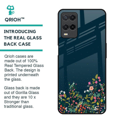 Small Garden Glass Case For Realme 8