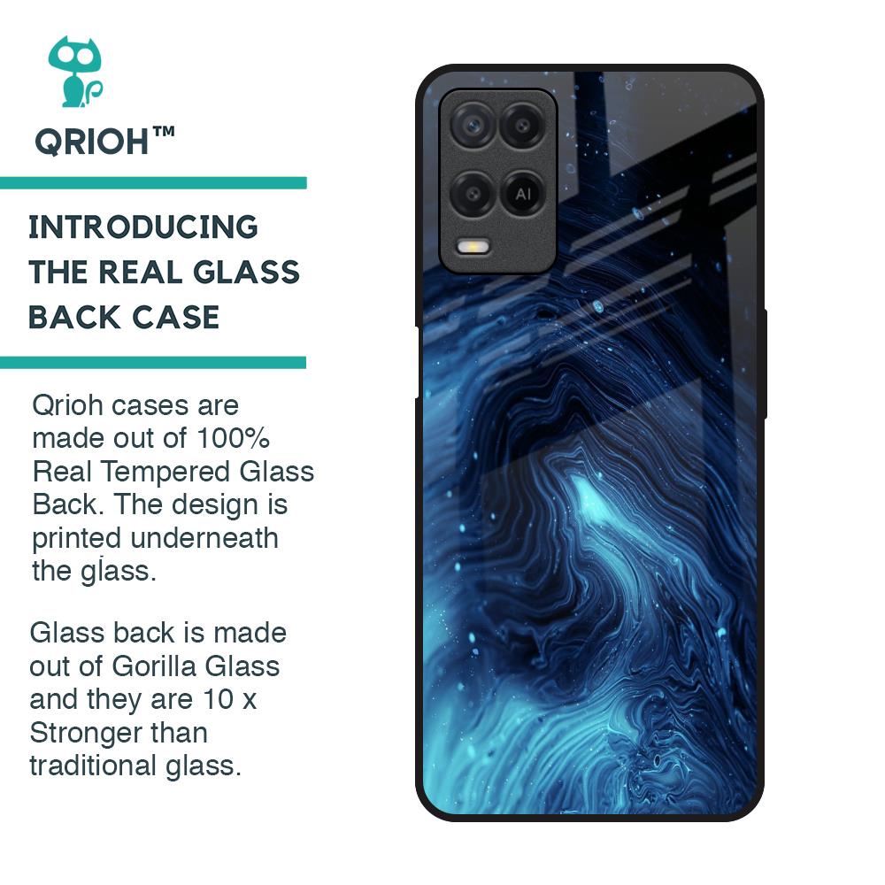 Dazzling Ocean Gradient Glass Case For Realme 8
