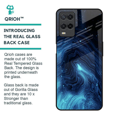 Dazzling Ocean Gradient Glass Case For Realme 8