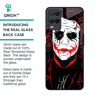 Life In Dark Glass Case For Realme 8
