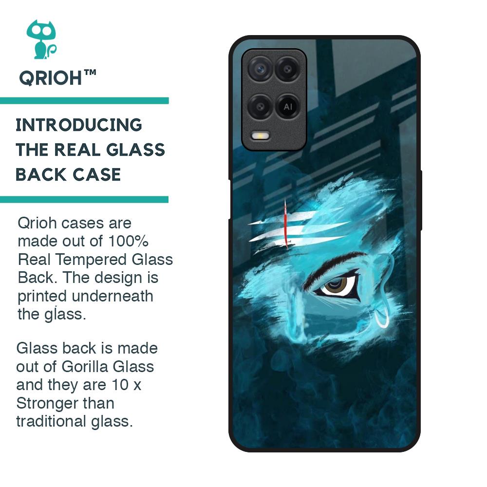 Power Of Trinetra Glass Case For Realme 8