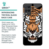 Angry Tiger Glass Case For Realme 8
