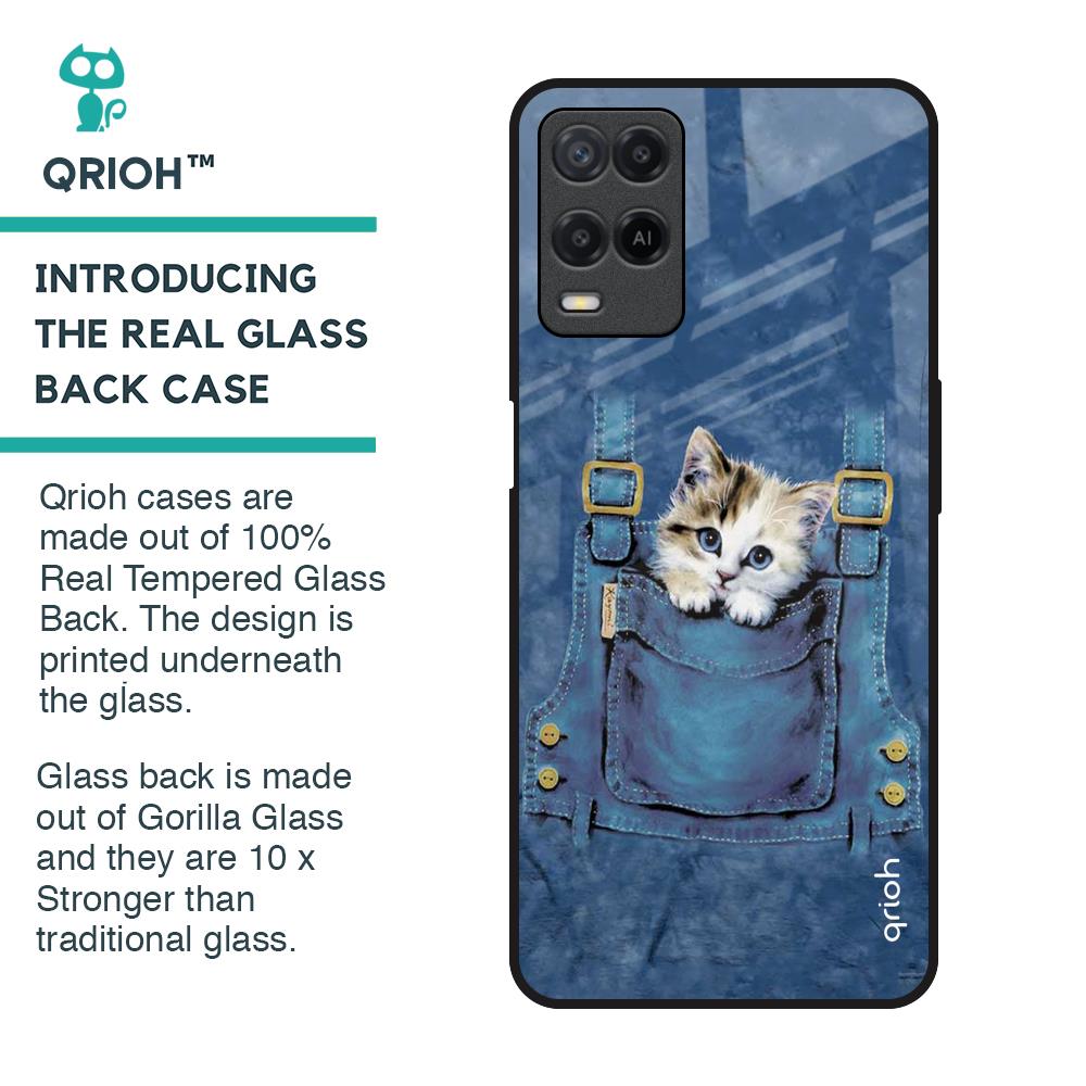 Kitty In Pocket Glass Case For Realme 8
