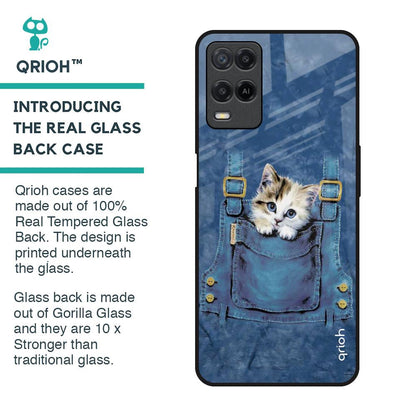 Kitty In Pocket Glass Case For Realme 8
