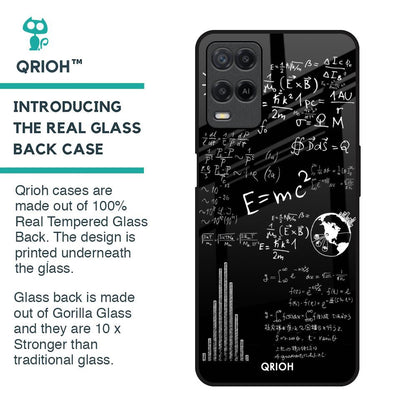 Funny Math Glass Case for Realme 8