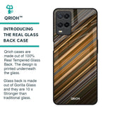 Diagonal Slash Pattern Glass Case for Realme 8