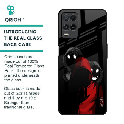 Shadow Character Glass Case for Realme 8