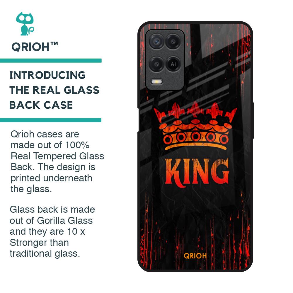 Royal King Glass Case for Realme 8