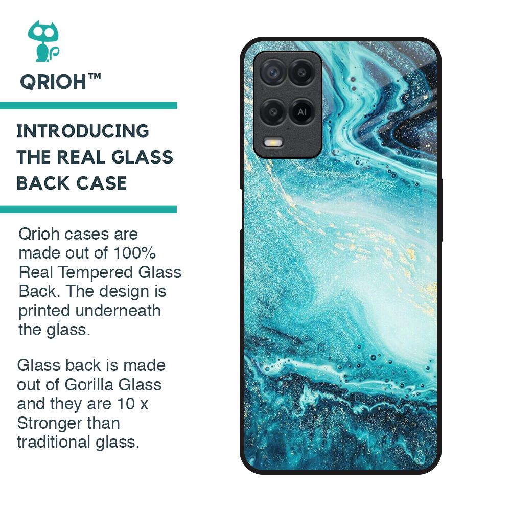 Sea Water Glass Case for Realme 8