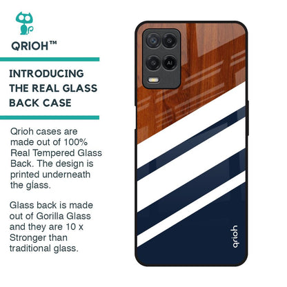 Bold Stripes Glass Case for Realme 8