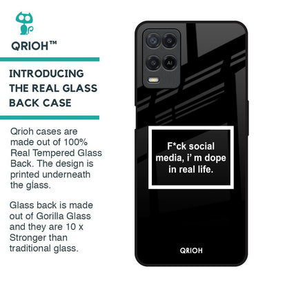 Dope In Life Glass Case for Realme 8