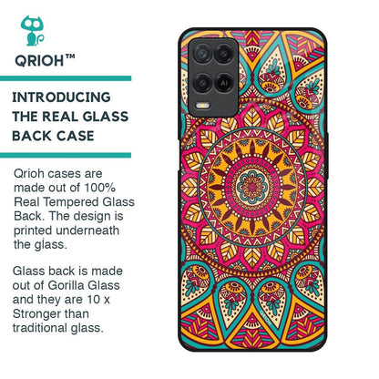Elegant Mandala Glass Case for Realme 8