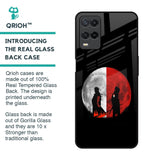 Anime Red Moon Glass Case for Realme 8
