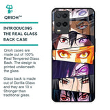 Anime Eyes Glass Case for Realme 8