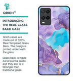 Alcohol ink Marble Glass Case for Realme 8