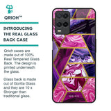 Electroplated Geometric Marble Glass Case for Realme 8