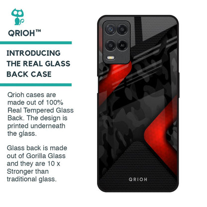 Modern Camo Abstract Glass Case for Realme 8