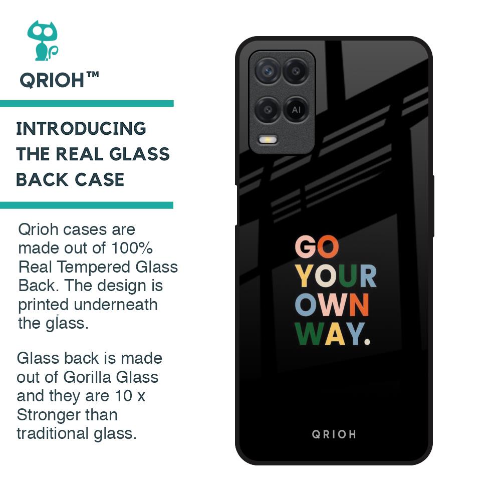 Go Your Own Way Glass Case for Realme 8